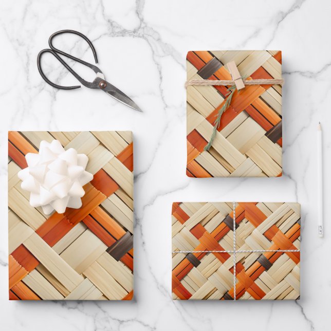 Tribal Weave Artistry Moja Gift Bag Small Wrapping Paper Sheets (Front)