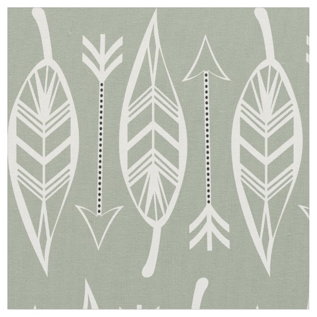 Tribal White Fabric (Close Up)