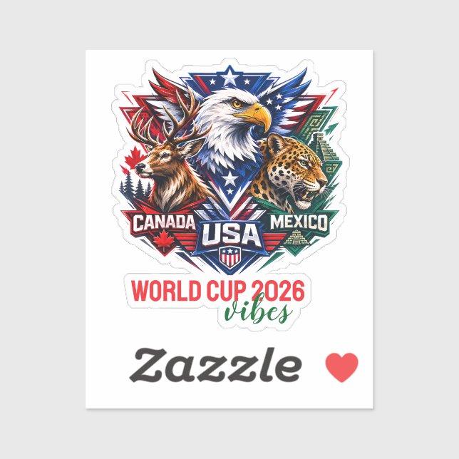 Tribal Wildlife Harmony world cup 2026  Sticker (Sheet)