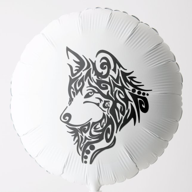 Tribal Wolf Balloon (Front)
