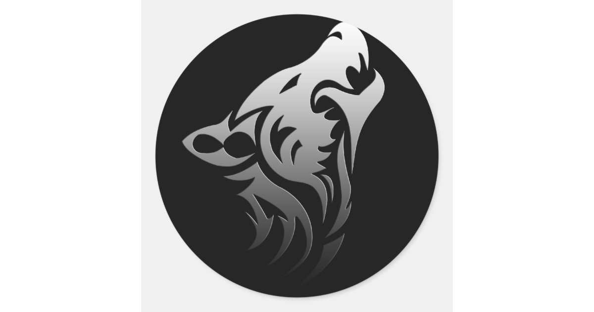 tribal wolf head symbol