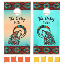 Tribal Wolf Howling At The Moon