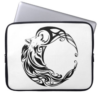 Tribal Wolf Laptop Sleeve