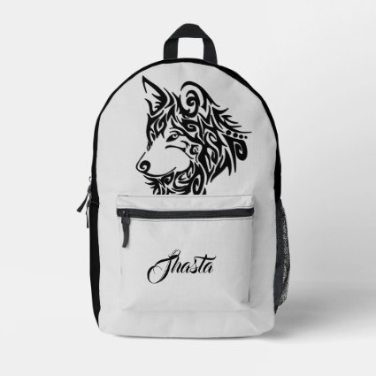 Tribal Wolf Personalized 