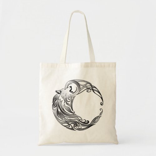 Tribal Wolf _ Shaded Tote Bag