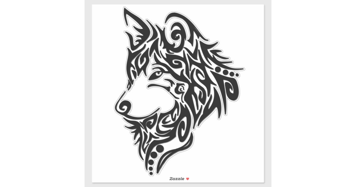 wolf dreamcatcher tribal tattoo