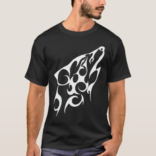 Tribal Wolf T_Shirt