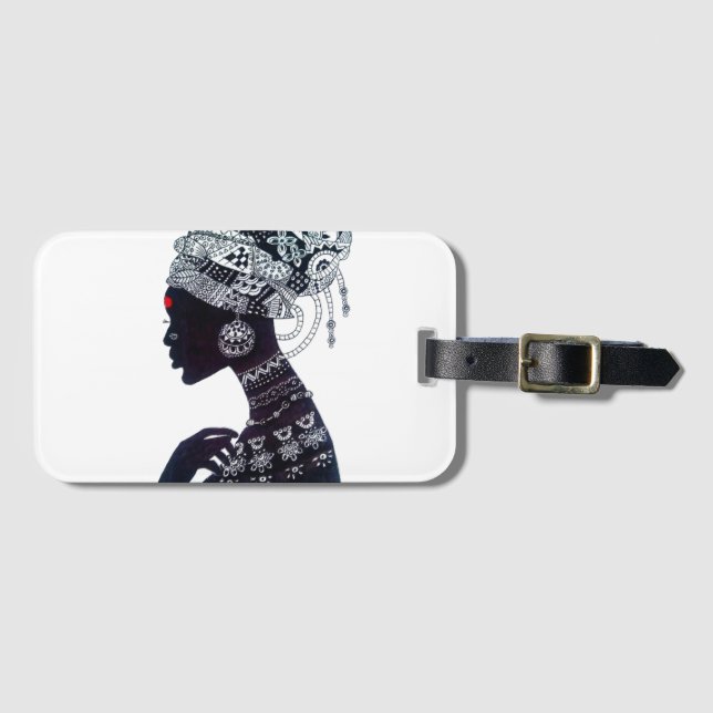 Tribal Women Design Luggage Tag (Front Horizontal)