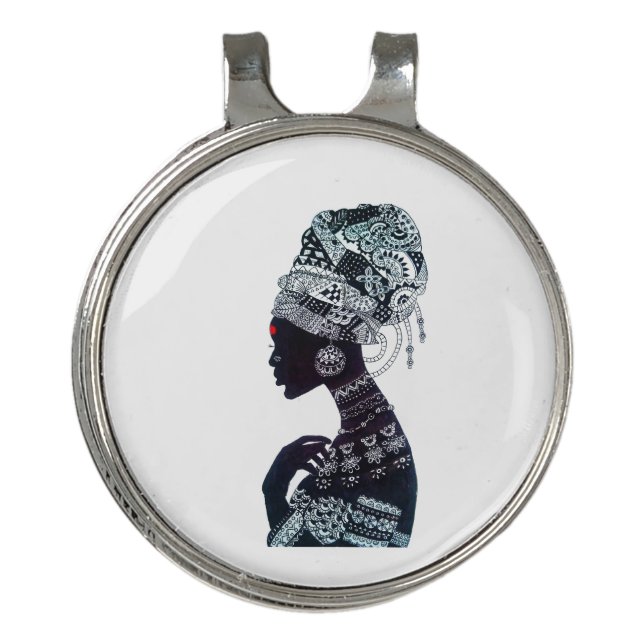 Tribal Women Golf Hat Clip (Front)