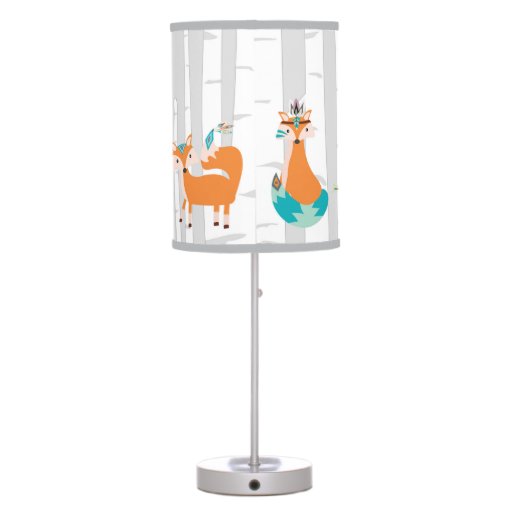 Tribal Woodland Animals Nursery Lamp Zazzle