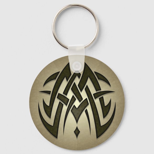 Tribal Woven Blades Keychain (Front)