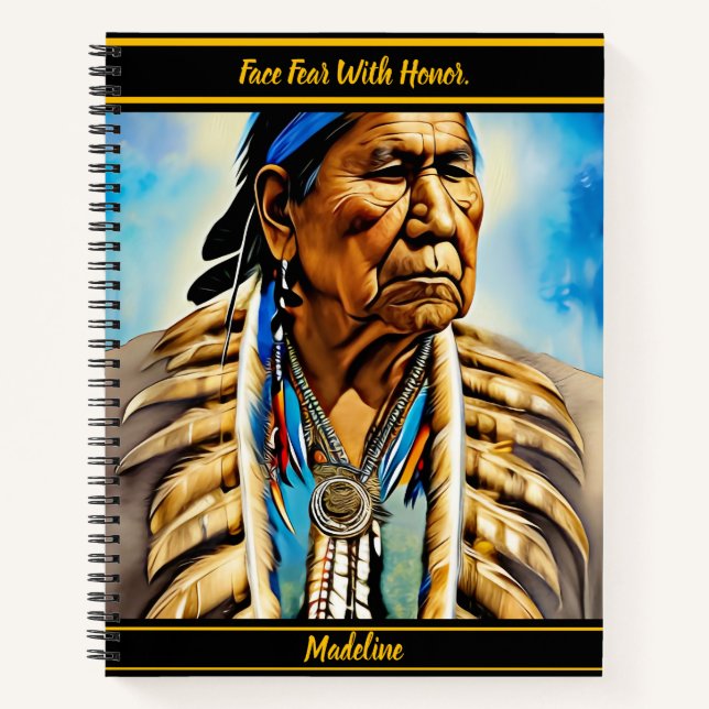 Tribal Writing Pad: Artistic Patterns Notebook (Front)