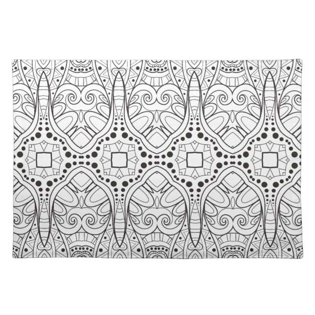 Tribal Zendoodle Design Placemat (Front)