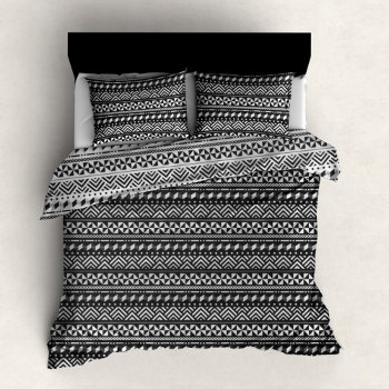 Tribal Zigzag Geometric Chic Duvet Cover by VillageDesign at Zazzle