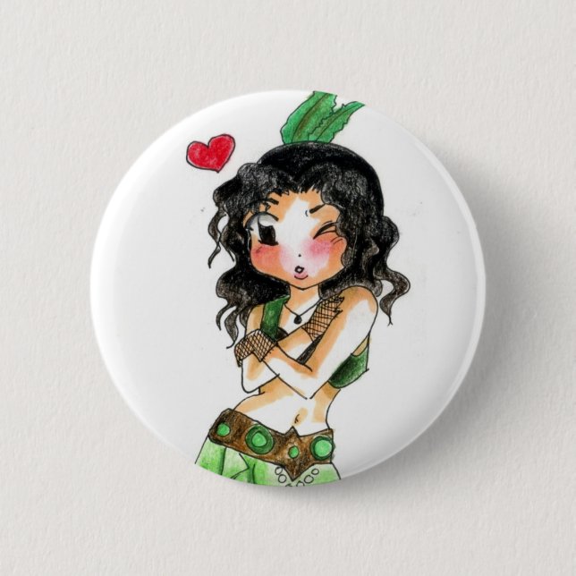 Tribalesque - Rosana Pinback Button (Front)