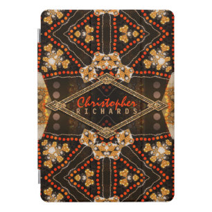 Tribangle Batik Tribal Fusion Custom Text iPad Pro Cover
