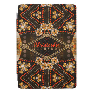Tribangle Batik Tribal Fusion Custom Text iPad Pro Cover