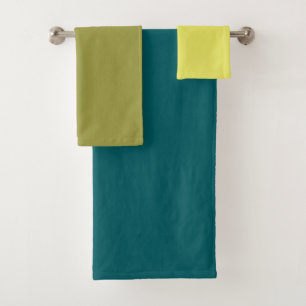 Tribble Block - Yellow, Lime, Green - Towel Set
