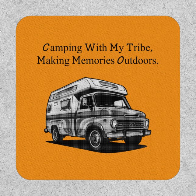Tribe Camping Memories Outdoor Family Adventure Patch (Front)