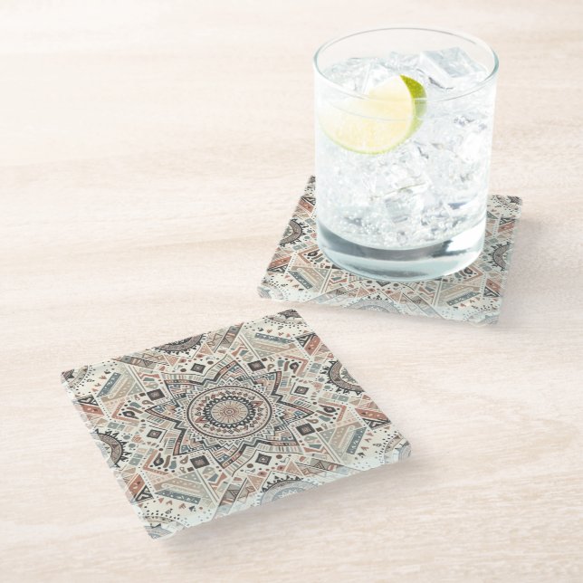 Tribe Express Glass Coaster (Angled)