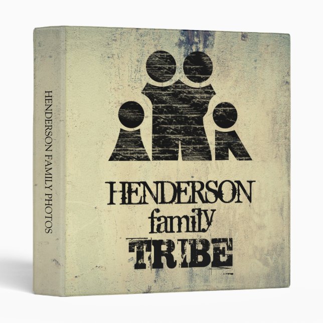 Tribe Family Photo 3 Ring Binder (Front/Spine)