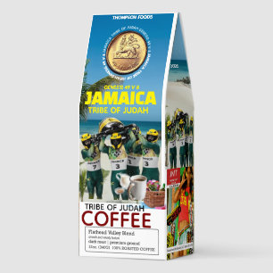 TRIBE OF JUDAH Coffee, 12oz Bag, Dark Roast, Flath Roasted Coffee