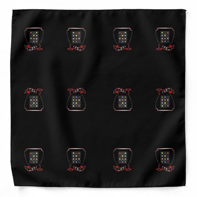Tribe Of Levi Crest Black Bandana (Front)