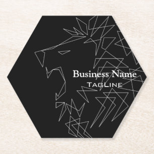 Tribe Roar Lion Outline Paper Coaster