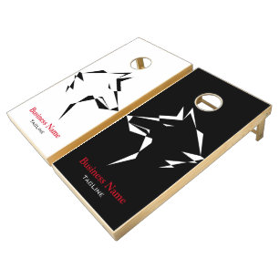 Tribe Wolf/Dog for Business  Event Cornhole Set