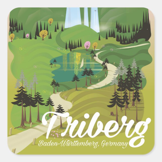 Triberg ,Baden-Württemberg, Germany Square Sticker (Front)