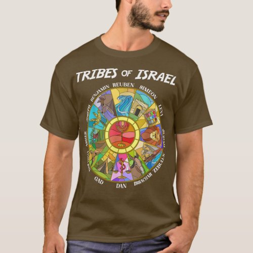 Tribes Of Israel Nation Hebrew Twelve Sons Jewish  T_Shirt