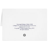 Triborough Bridge at Night Cards (Back Horizontal)