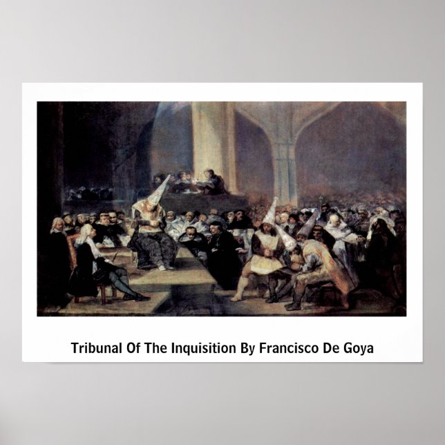 Tribunal Of The Inquisition By Francisco De Goya Poster (Front)