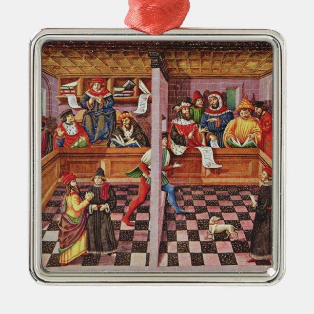 Tribunal of the Scientists Metal Ornament (Front)