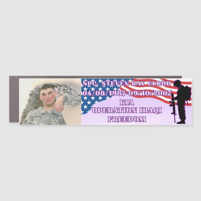  Tribute Bumper Sticker Car Magnet (Front)