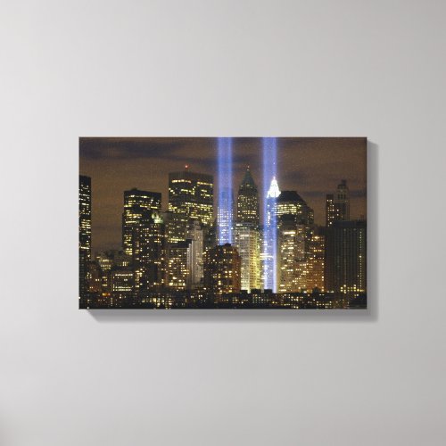 Tribute in Light 9_11 Memorial Canvas Print