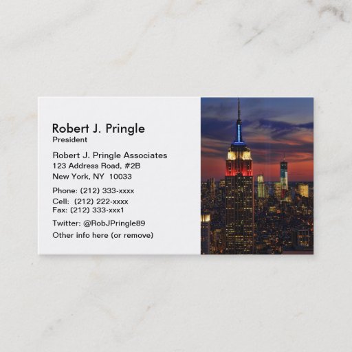 Customizable Tribute In Light Sept 11, World Trade Cntr ESB #1 Business Card Template