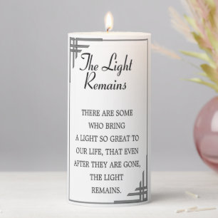Tribute In Loving Memory Candle, Wedding Memorial, Pillar Candle