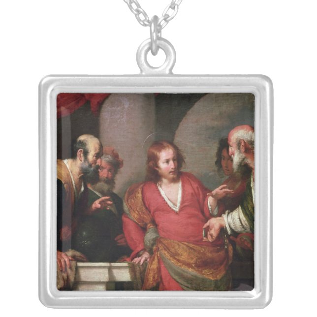 Tribute Money, c.1631 Silver Plated Necklace (Front)