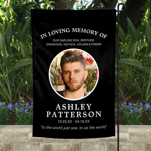 Tribute Photo In Loving Memory Cemetery Flag (Creator Uploaded)