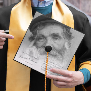 Tribute Photo Memorial Graduation Cap Topper