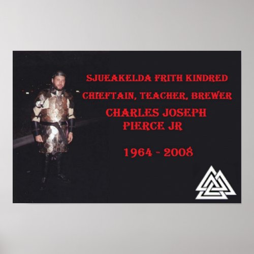 Tribute poster of Charles Pierce