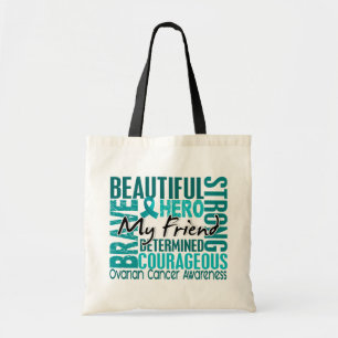 Tribute Square Friend Ovarian Cancer Tote Bag