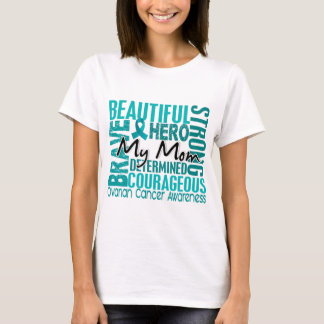 Tribute Square Mom Ovarian Cancer T-Shirt