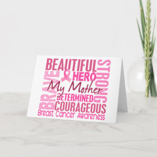 Tribute Square Mother Breast Cancer Card