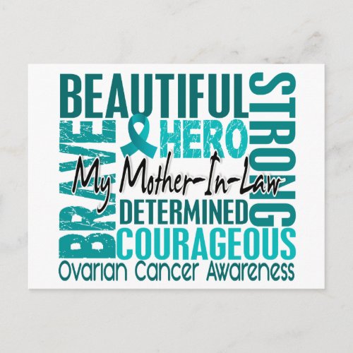Tribute Square Mother_In_Law Ovarian Cancer Postcard