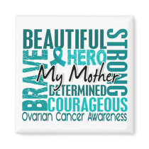 Tribute Square Mother Ovarian Cancer Magnet