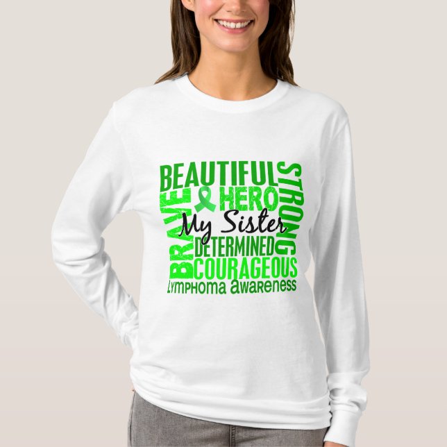 Tribute Square Sister Lymphoma T-Shirt (Front)