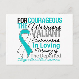 Tribute Support Cervical Cancer Awareness Postcard