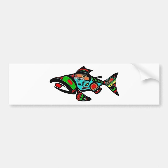 TRIBUTE THE SALMON BUMPER STICKER (Front)